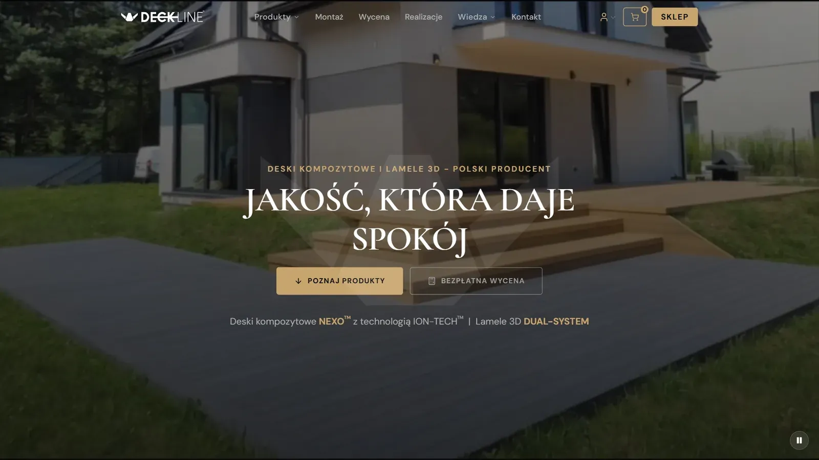 Deckline: widok strony