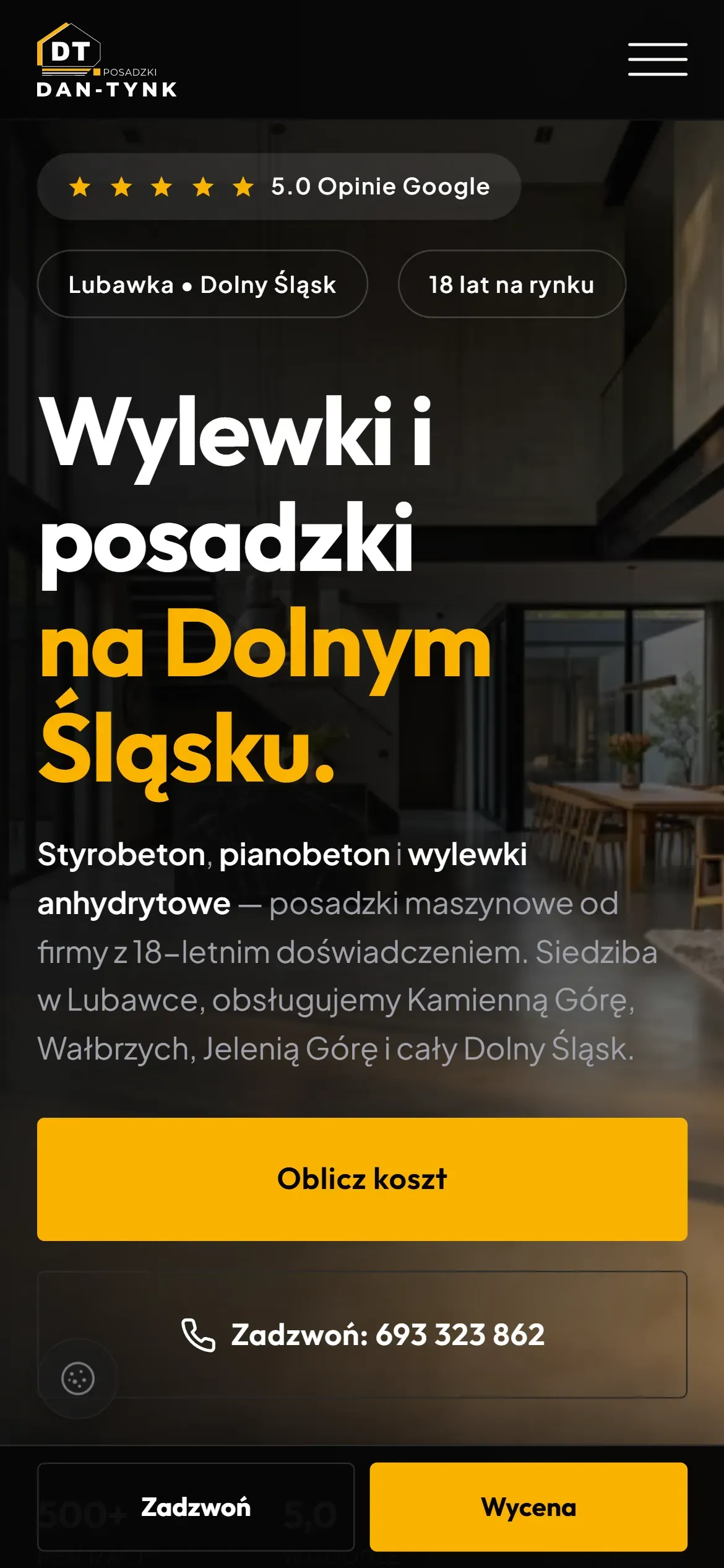 Styrobeton.eu: fragment strony