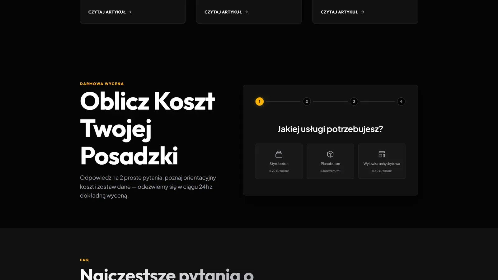 Styrobeton.eu: fragment strony