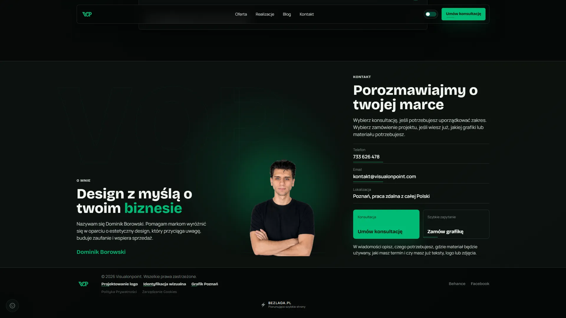 VisualOnPoint: fragment strony